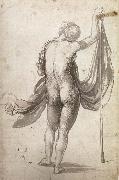 Albrecht Durer Nude With Staff seen from behind Spain oil painting artist